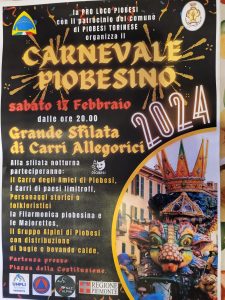 carnevale trevigiano trombette e maschere manifesto pubblicitario